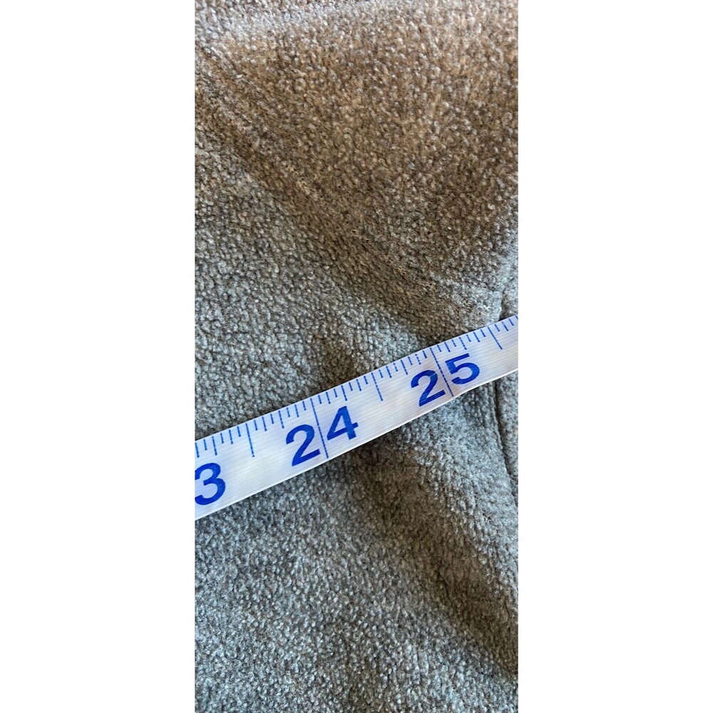 Mens Quarter Zip Fleece Pullover Size L Gray Softcore Outdoor Hiking Casual Warm - Picture 8 of 11
